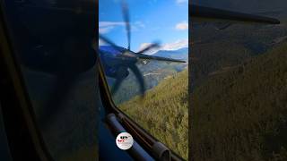 Flying high terrain of Bhutan