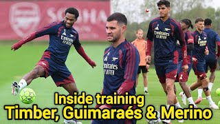Inside training | Guimaraés, Timber, saka, Merino NAPOLI on mind champions League is back 