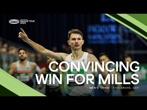 Mills 🇬🇧 impresses in the men's 1500m | World Indoor Tour 2023