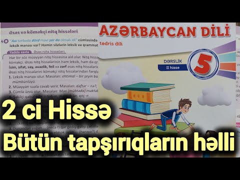 5ci sinif Azərbaycan dili 2ci hissə - Səhifə 10 11 .... Nitq hissələri