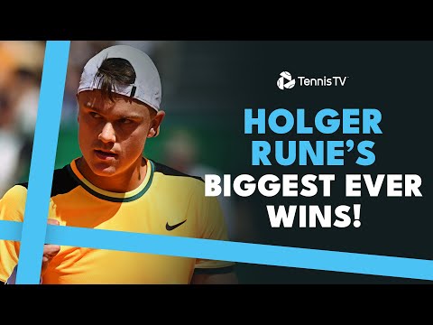 Holger Rune's Biggest Wins So Far! 🤩