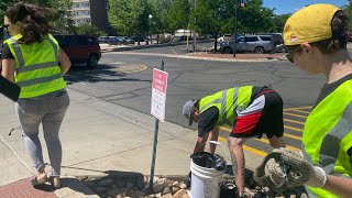 YouTube video thumbnail: Downtown Casper Clean-up Effort Removes 530 Pounds of Trash