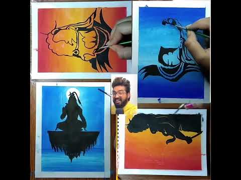 4-Lord Shiva's drawing with soft pastel || #shorts