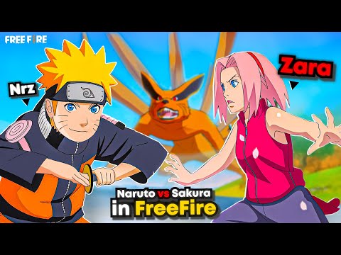 Naruto vs Sakura In Free Fire 😍 ft @ZaraGamiing