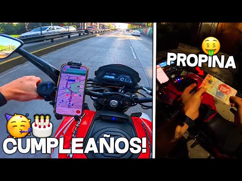 Repartiendo En Mi CUMPLEAÑOS Me Dieron SUPER PROPINA! - Viernes De Delivery En CDMX
