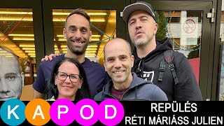 ZOMBIKAT ÉS KÉZIGRÁNÁTOT NEM ENGEDÜNK FEL A GÉPRE - Réti Máriáss Julien pilóta