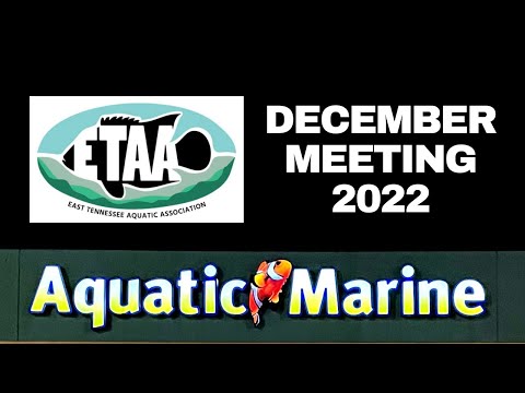 East Tennessee Aquatic Association - December Meet The #East #Tennessee #Aquatic #Association held its annual December Meeting at Marine Aquatics in Kn