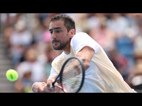 Marin Cilic plays his FIRST match since February! 🤯