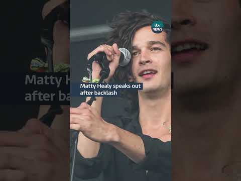 Matty Healy speaks out after backlash #itvnews #mattyhealy1975