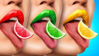Bite, Lick or Nothing Challenge 🍔 Hilarious Food Dares & Funny Moments| 123 GO!