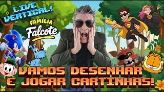 VAMOS DESENHAR TRALALERO TRALALÁ, GARFIELD, FOXY FNAF , JOGAR CARTINHAS MINECRAFT E MAIS!#cartoon