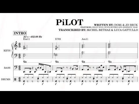 DOMi & JD BECK - PiLOT (Full Instrumental Transcription)