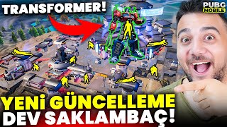 ÇILDIRIYORUM! YENİ GÜNCELLEMEDE DEV SAKLAMBAÇ! PUBG Mobile