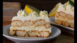 Tiramisú de limón🍋 SIN HUEVO Y MUY REFRESCANTE!