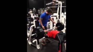 Benchpress 435 for 4 reps at 172. UnReal Phil training for