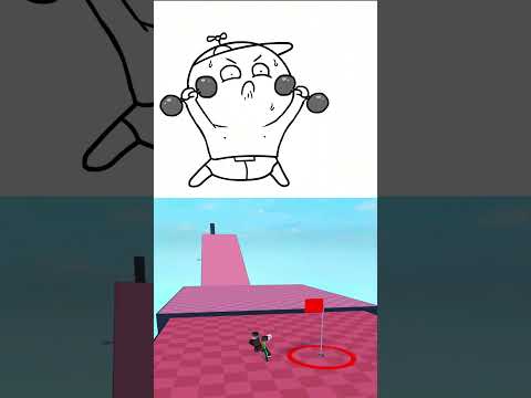 КАЧАЛКА (Анимация)ч1 Добряк #roblox  #shorts