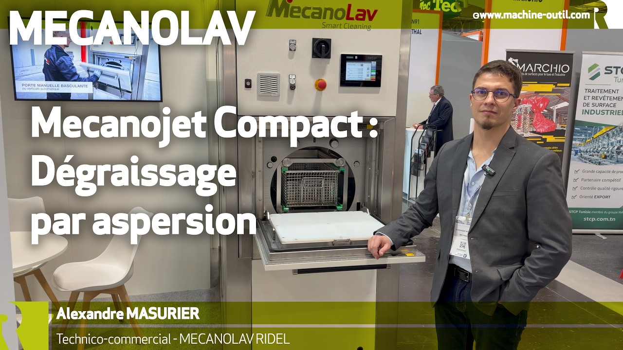 Machine compacte de dégraissage par aspersion pour petites charges