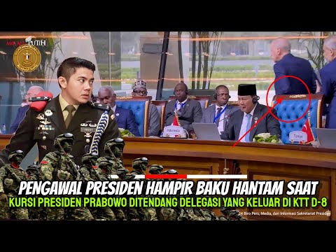 Kursi Presiden Prabowo DITENDANG Delegasi Yang Keluar Dari KTT D-8 Para PENGAWAL Hampir Baku Hantam!