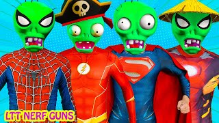 Superhero team fight green machine ||  LTT Nerf Guns #superhero