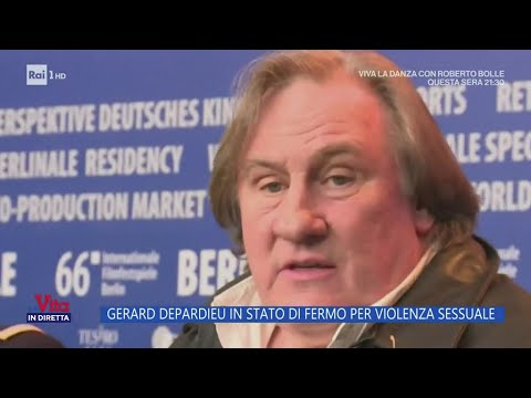 Gerard Depardieu in stato di fermo per violenza sessuale - La Vita in diretta 29/04/2024
