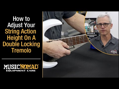 How to Adjust Your String Action Height on a Double Locking Tremolo Electric Guitar
