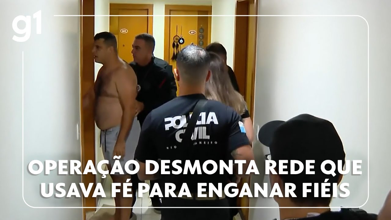 Jornal Hoje Polícia do RJ desmonta esquema de estelionato que usava fé para enganar fiéis entenda
