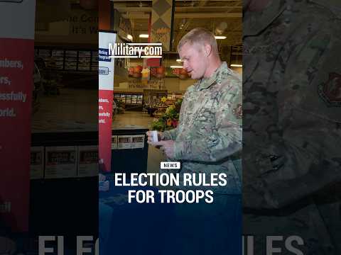 What Troops Can and Can't Do Before Election Day