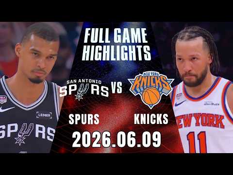 【2025-26 NBA Finals】06/09 Game 3 #聖安東尼奧馬刺 vs #紐約尼克 全場賽事精華｜ FULL GAME HIGHLIGHTS ｜NBA總冠軍賽都在緯來APP