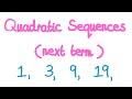 Understanding Quadratic Sequences and Differences