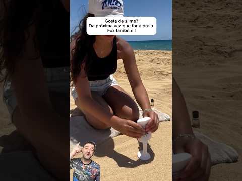 Gosta de slime?Da próxima vez que for a praia leva um tubo de cola na bolsa!#short