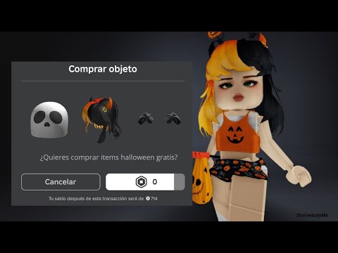 RAPIDO! GANA PELO E ITEMS DE HALLOWEEN GRATIS EN ROBLOX