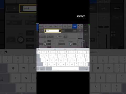 How to Label a Channel on a TouchMix Digital Mixer  #ytshorts