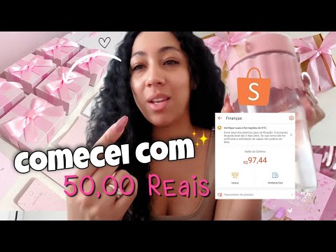 COMO ABRI MEU NEGÓCIO NA INTERNET COM R$50,00- MINHA LOJA DE SEMI JÓIAS NA SHOPEE💍✨