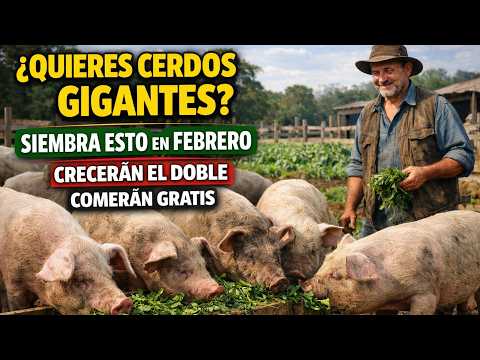 ¿Quieres cerdos gigantes_ siembra esto en febrero y creceran el doble y comida gratis todo el año.