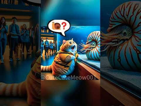 #Cute #Cat Funny SeaWorld Adventure🐳🦑😻💥😵‍💫#catlover #funnycat #catstory #aicat #猫 #貓咪