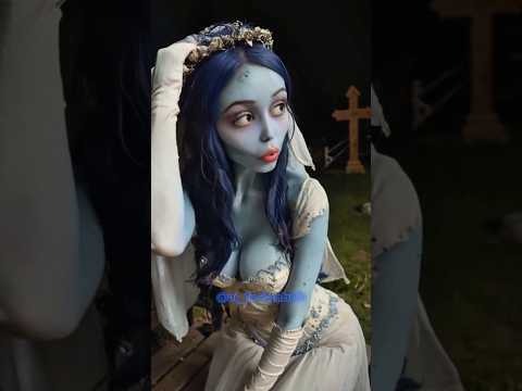 Corpse Bride Brought to Life: A Hauntingly Beautiful Transformation! 🖤👰🏻🕯️ #timburton #corpsebride