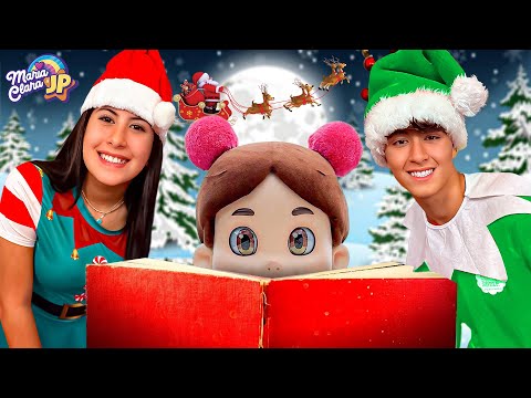 Maria Clara e JP leem um conto de Natal