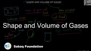 Shape and Volume of Gases