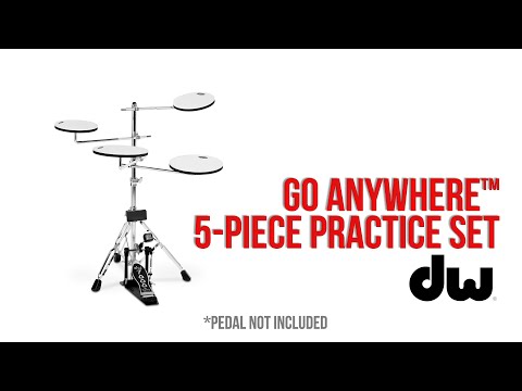 DW Go Anywhere Practice Pad Set with Stand (DWCPPADTS5)