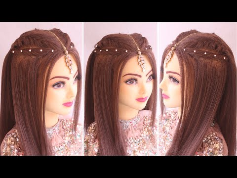 Elegant party hairstyle l Front Bridal puff hairstyles l wedding hairstyles l hairstyle girl