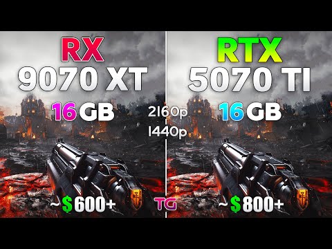 RX 9070 XT vs RTX 5070 Ti - Big Comparison with New Drivers | 1440p & 4K