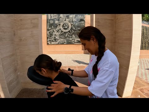 Relaxation at the Monument Back Massage ASMR by Lady Anita