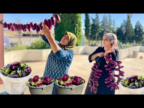 KÖYDE KIŞ İÇİN PATLICANI BİRDE BÖYLE DENEYİN 😍 BU LEZZETE BAYILACAKSINIZ