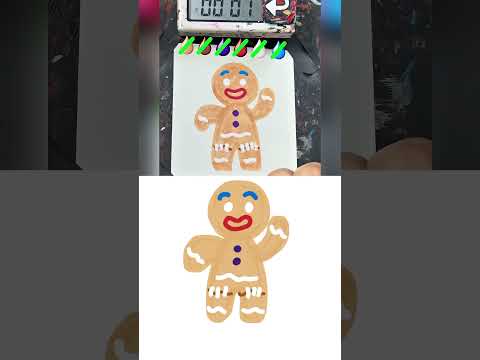 Drawing Gingerbread Man in 40Sec(Shrek!) #art #tiktok #trending #shorts #MillkunTV #shrek #asmr