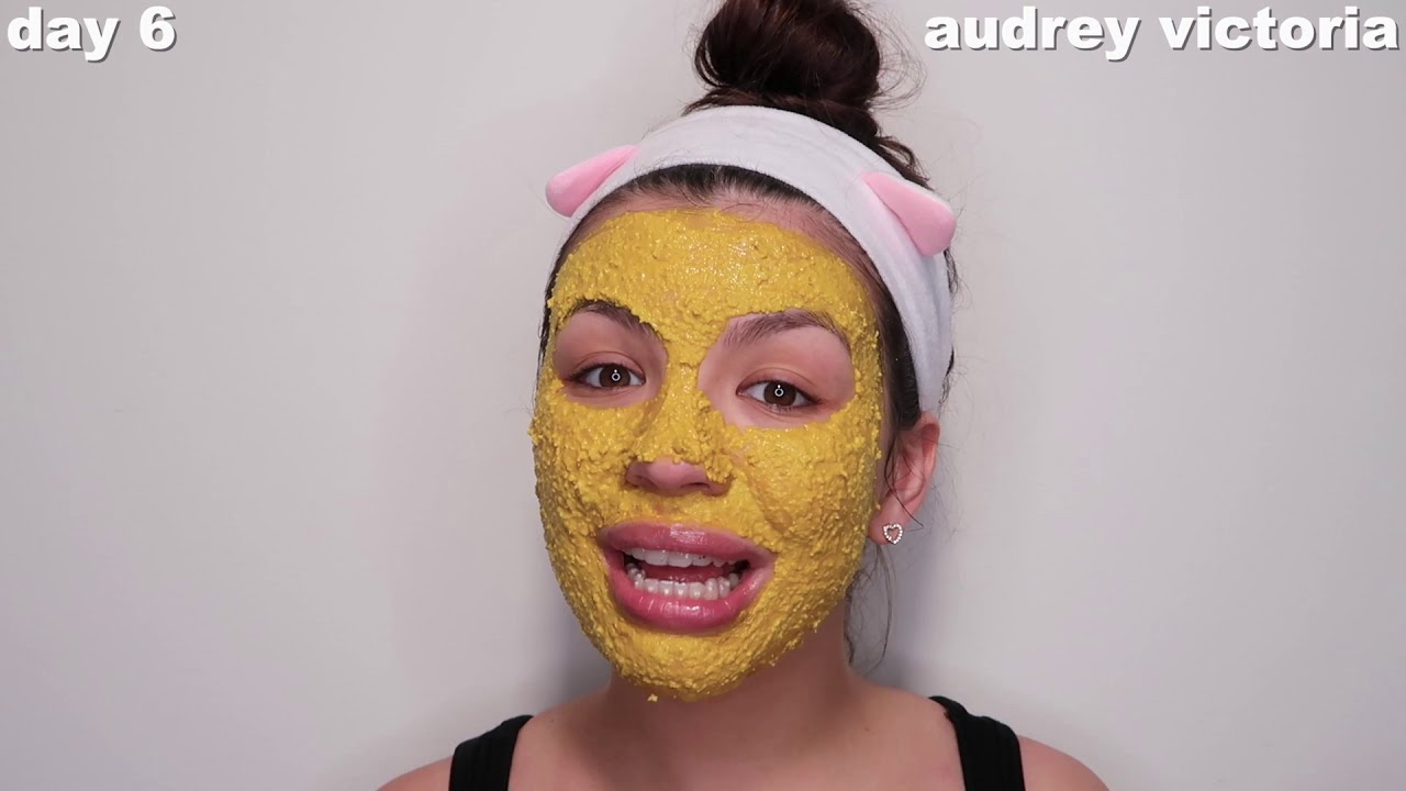 I used a turmeric mask every day for one week and this happened! - Audrey Victoria