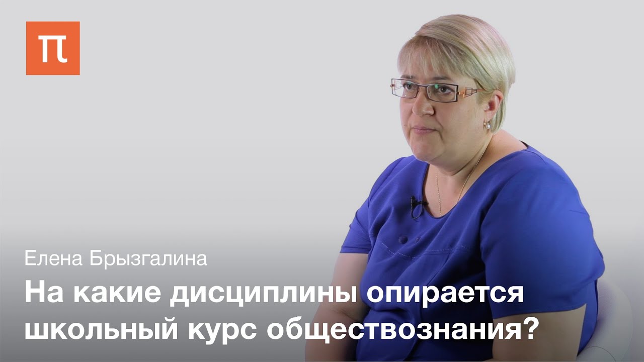 Проблема преподавания обществознания в школе - Елена Брызгалина