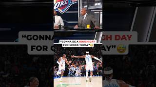 Charles Barkley before the 1st round tip between the Thunder & Suns #nba #okcthunder #nbaplayoffs