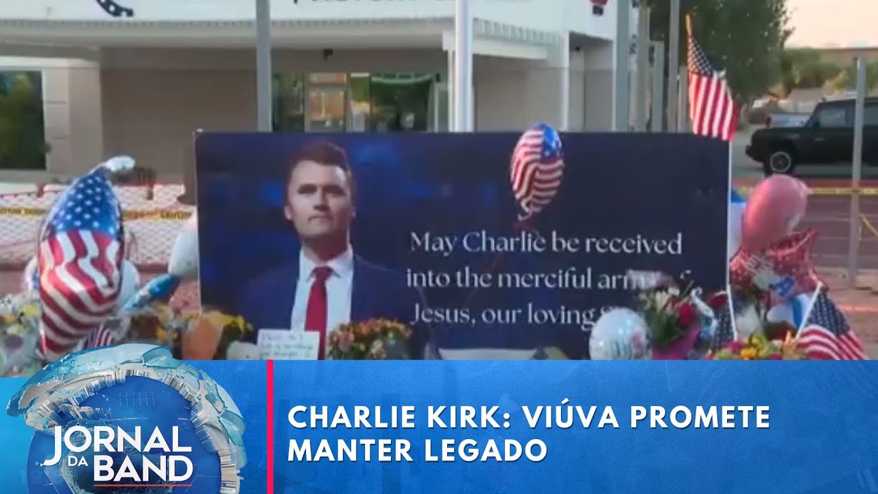 Charlie Kirk: viúva promete manter legado | Jornal da Band