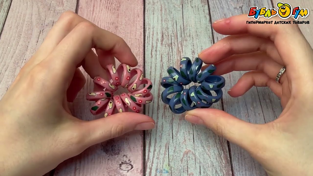 Резинки-пружинки с принтом Авокадо в ассортименте - видео