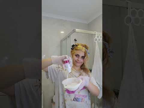 موهامو سوزوندم وصبح قرار مهم دارم😭(رنگمو بدون برنامه)
